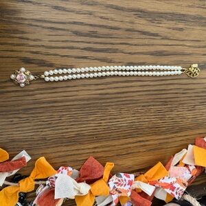 1928 Gold and Pearl Floral necklaces